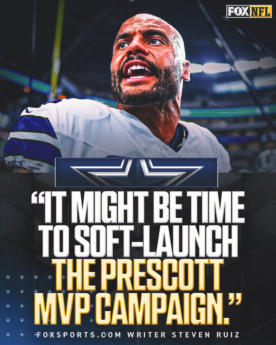 NFLonFOX's tweet photo. Did Dak’s Week 4 performance put him in the MVP conversation? 👀 

Read more from @theStevenRuiz: https://t.co/fnKNKJ2M4x https://t.co/DOPiSVlWv8