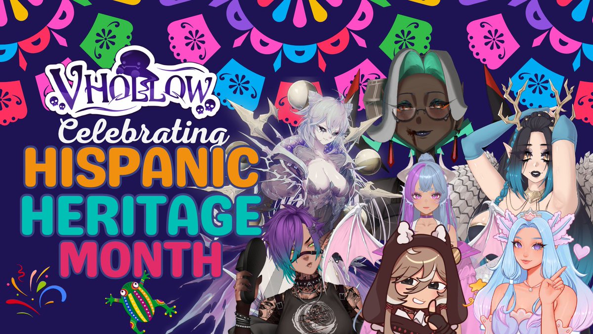 vhollowvt's tweet photo. The Hollow is colorful because of all the people who call it home.

This Hispanic Heritage Month, we're celebrating our Hispanic members and the cultures, traditions, stories, and chaos they bring to VHollow.

We're proud to have you with us. 🖤 https://t.co/1L7lCoeWqJ
