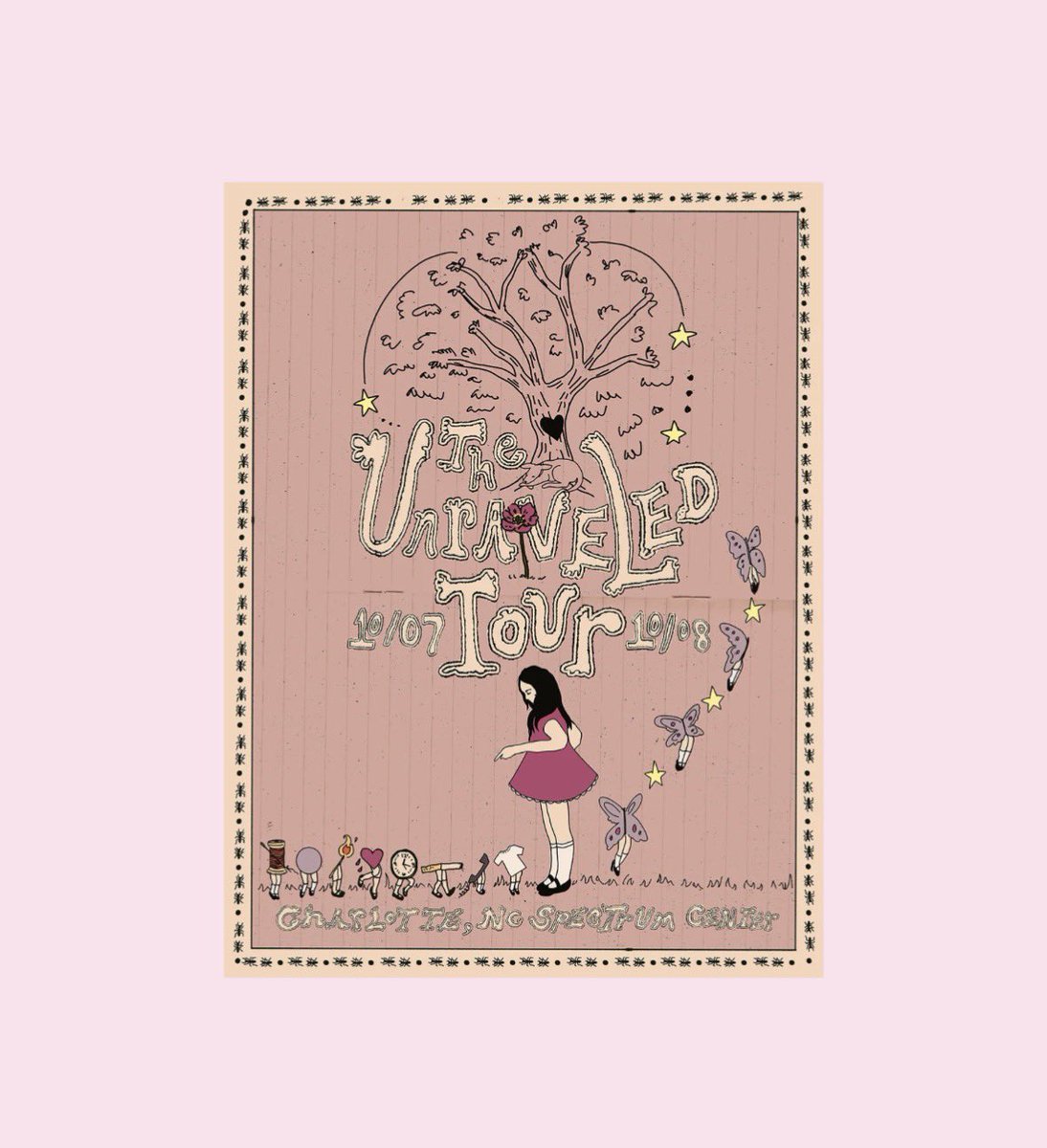UnraveledTours's tweet photo. new exclusive Charlotte, NC merch is now available on the tour merchandise website to order if you live within a 125-mile radius!🩷

buy here: https://t.co/nT6Qx4bQMi… https://t.co/pCVkDRXF1C
