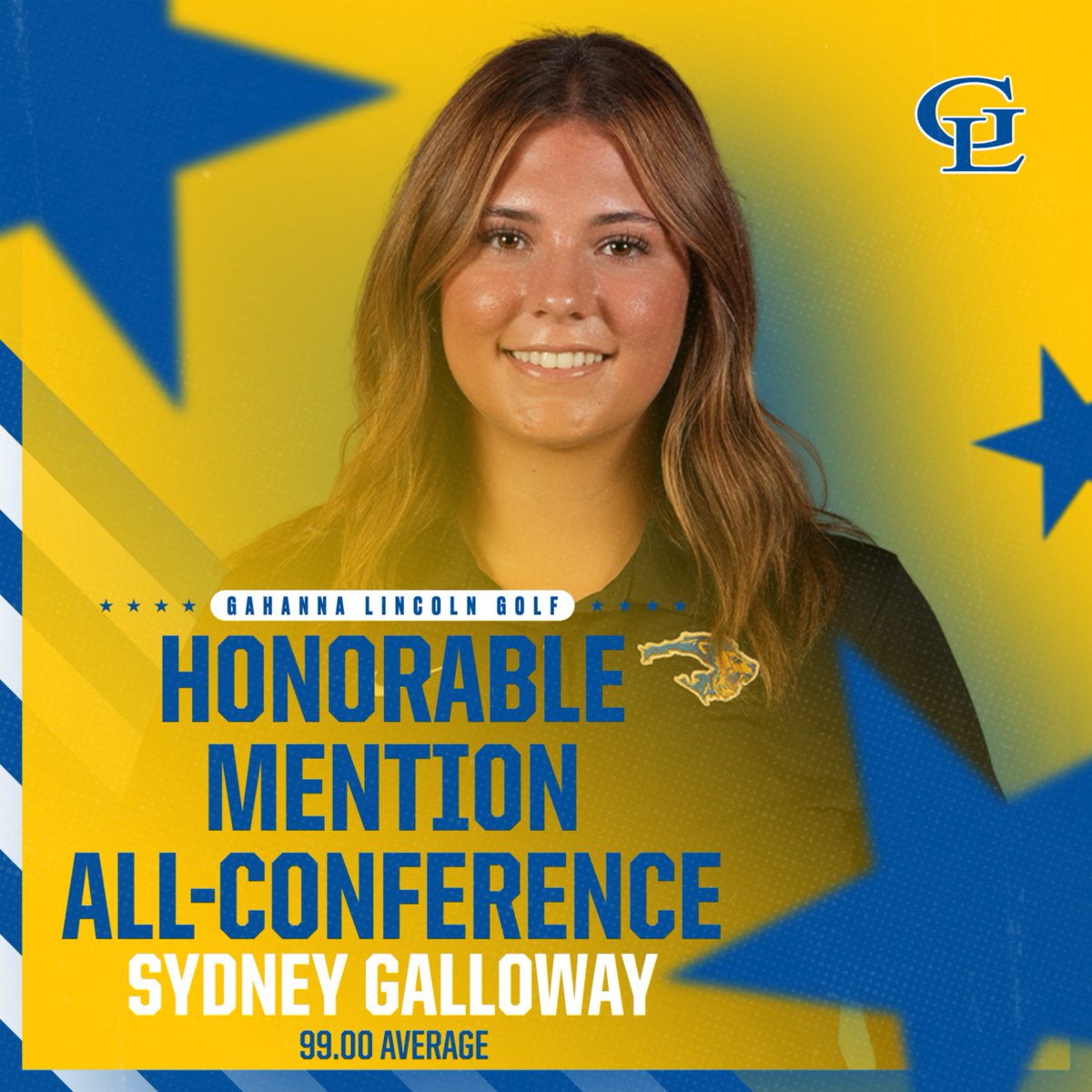 GLHS_Athletics's tweet photo. Congrats Sydney, you've earned All-Conference recognition your Senior year! We are very proud of you and the legacy you are leaving behind. Good luck! #OnePRIDEOneFamily #LionsLead #AllConference #Golf #OCC https://t.co/HrVBGttQX6