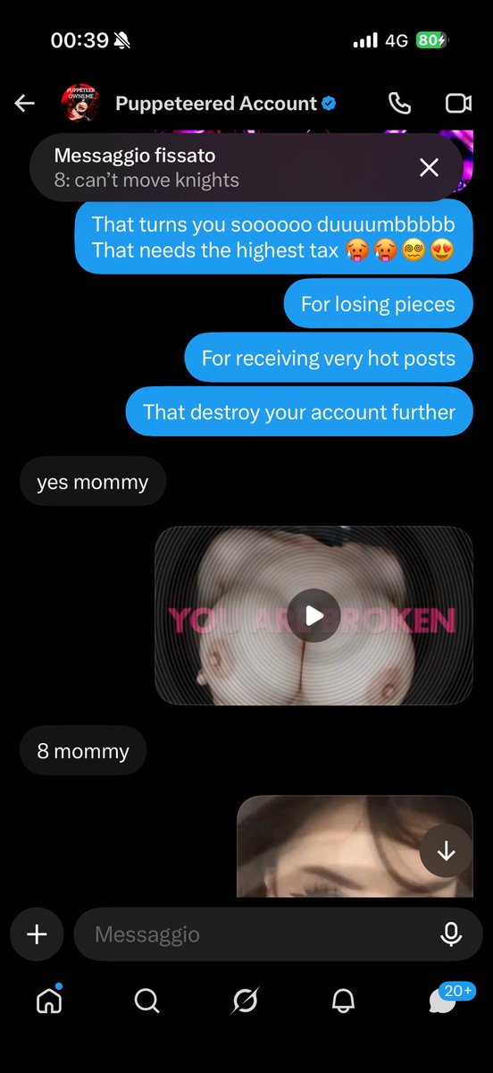 CiaranD364530's tweet photo. @Puppeteer_rp is abusing every trick to make me squirt more braincells and cashies 😵‍💫😵‍💫😵‍💫💦
I get soooo hot for seeing my posts showing how badly I am ruined 😵‍💫🥵
Pls keep milking everything I have 🥵

#chess #findom #accountplay #passwordplay #techdom #fd #wankchat #paypig #femdom #hypno #cuck #denial #censors #catfish