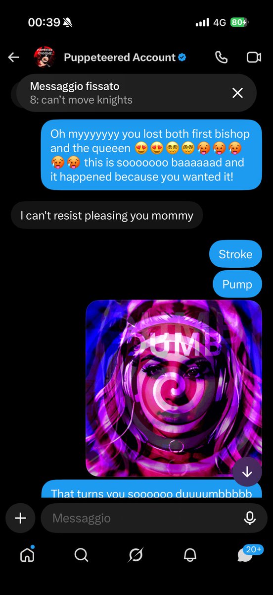 CiaranD364530's tweet photo. @Puppeteer_rp is abusing every trick to make me squirt more braincells and cashies 😵‍💫😵‍💫😵‍💫💦
I get soooo hot for seeing my posts showing how badly I am ruined 😵‍💫🥵
Pls keep milking everything I have 🥵

#chess #findom #accountplay #passwordplay #techdom #fd #wankchat #paypig #femdom #hypno #cuck #denial #censors #catfish