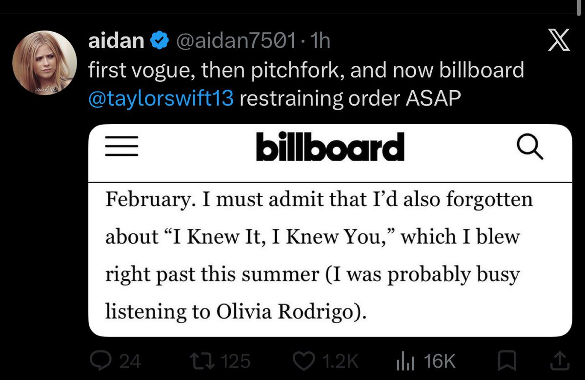 allamericanlacy's tweet photo. the way we can’t even blame the billboard staff at all 😭 i mean let’s admit it even if you don’t like olivia rodrigo you can’t deny the fact that everyone and their mama is tuned in for her and no one gaf about taylor this summer at all https://t.co/jam1DPcSqU