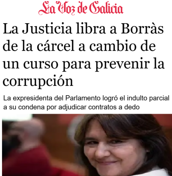 CCivicaCatalana's tweet photo. -A Laura la pillaron con las manos en la pasta, dando 335.700 € públicos a dedo a su amiguete narco.

-Fue condenada por prevaricación y falsedad.

-Pero a cambio de 7 votos, los 4 años de cárcel se han convertido en un "cursillo".

-Recuerda que la Justicia es igual para todos. https://t.co/1Q8FX58KId