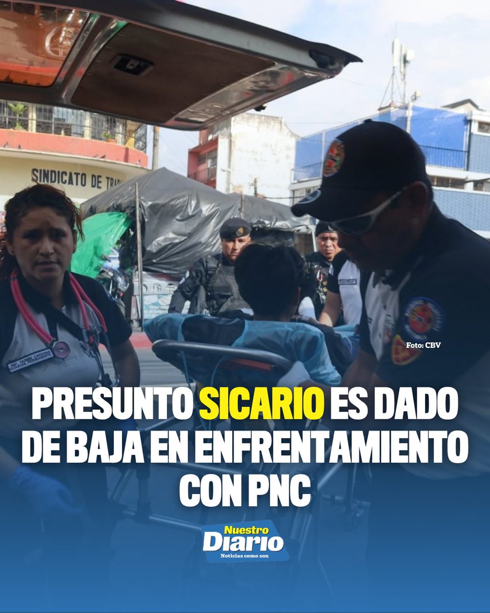 🚨 PRESUNTO SICARIO ES DADO DE BAJA EN ENFRENTAMIENTO CON PNC 🚨 Un presunto sicario fue dado de baja y otro resultó herido tras enfrentarse a balazos con ag…
