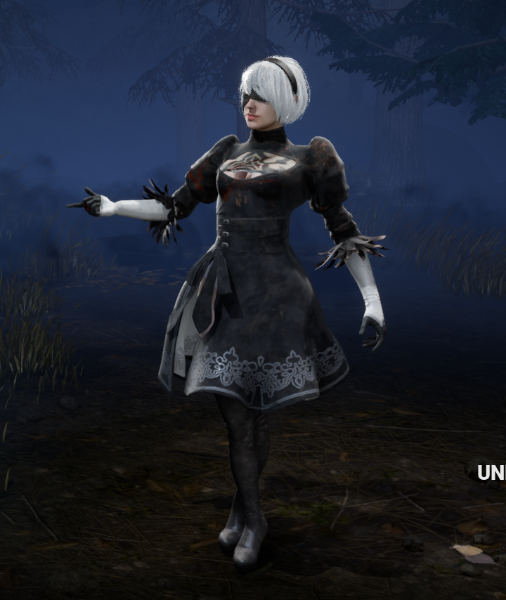 damnedsmile's tweet photo. Hay algo de la skin de 2B que me chirría mucho... No sé si es el pelo, que lo veo demasiado corto, o la falda, que la veo demasiado larga. Se ve... desproporcionada ;_; https://t.co/HweD0E7Xgs