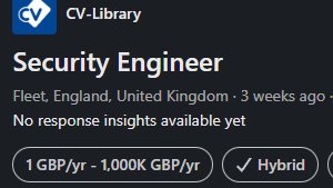R4CK4TT4CK's tweet photo. Not sure I can afford to cut my salary that low to do actual cyber stuff. Now I know why my frens complain😂 https://t.co/iM4pXSRzLc
