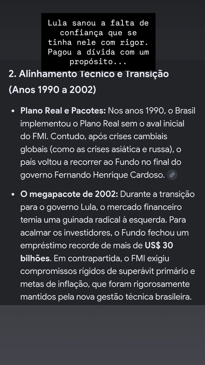 marsolange's tweet photo. @GuJ1menez_ Pesquisa sobre a dívida do FMI que o Brasil tinha. Já fomos capachos dos EUA, era o FMI quem decidia onde colocaríamos nossos recursos. Quem nos livrou disso foi Lula, em 2005. Flavio quer nos devolver para esse lugar. https://t.co/hkJe2eWpYy