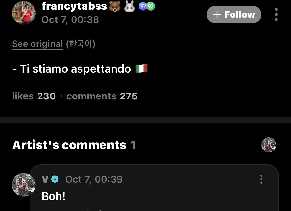 BANGTANSAFEZ0NE's tweet photo. MAMMA MIA E BOH????!!! FERMI TUTTI
STA IMPARANDO L’ITALIANO PER IL CONCERTO IN ITALIA https://t.co/vmwYt2GLOP