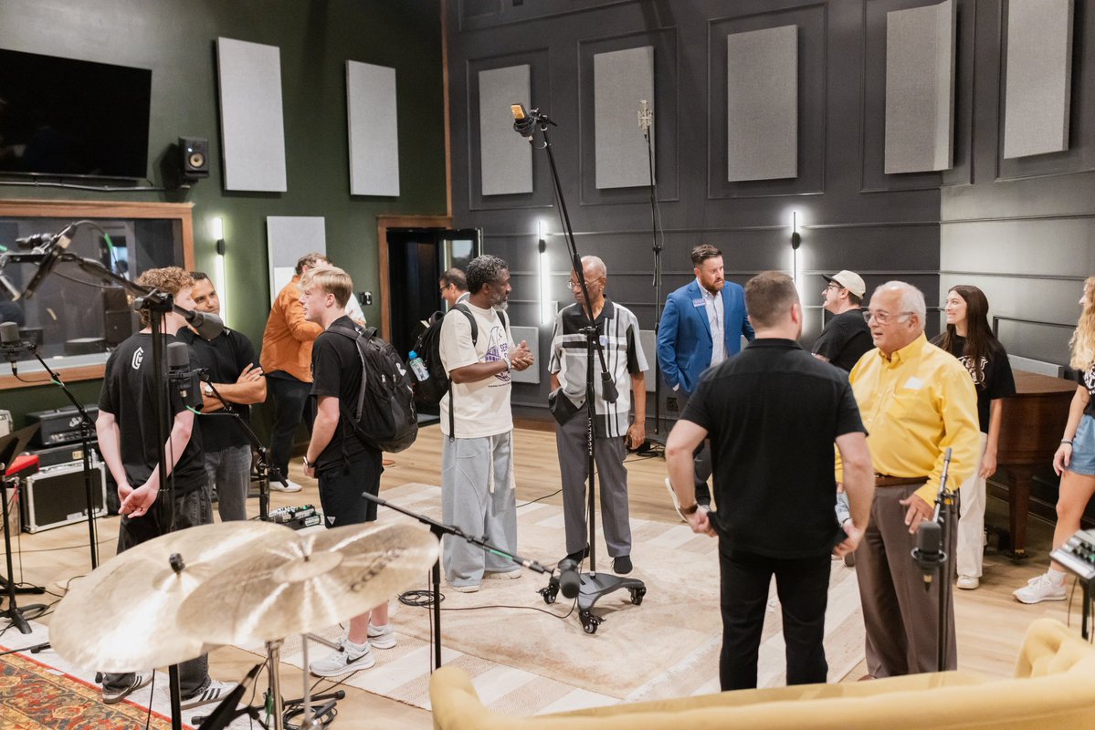 NOBTS's tweet photo. We are excited to officially open the new Center for Worship Studies studio! Thank you to everyone whose generosity, hard work, and support made this project possible. This incredible space will provide opportunities for our students to learn, collaborate, and develop their skills as they prepare to serve through worship ministry. 

#nobts #leavellcollege #preparehere