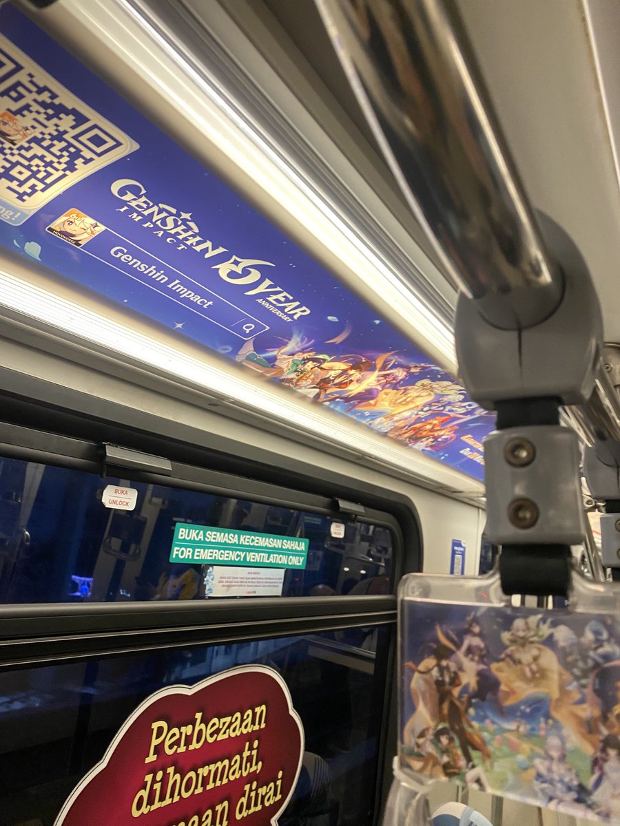 akkinior's tweet photo. Got int LRT and I was shocked seeing Genshin ads in here https://t.co/NaGExzNfZl