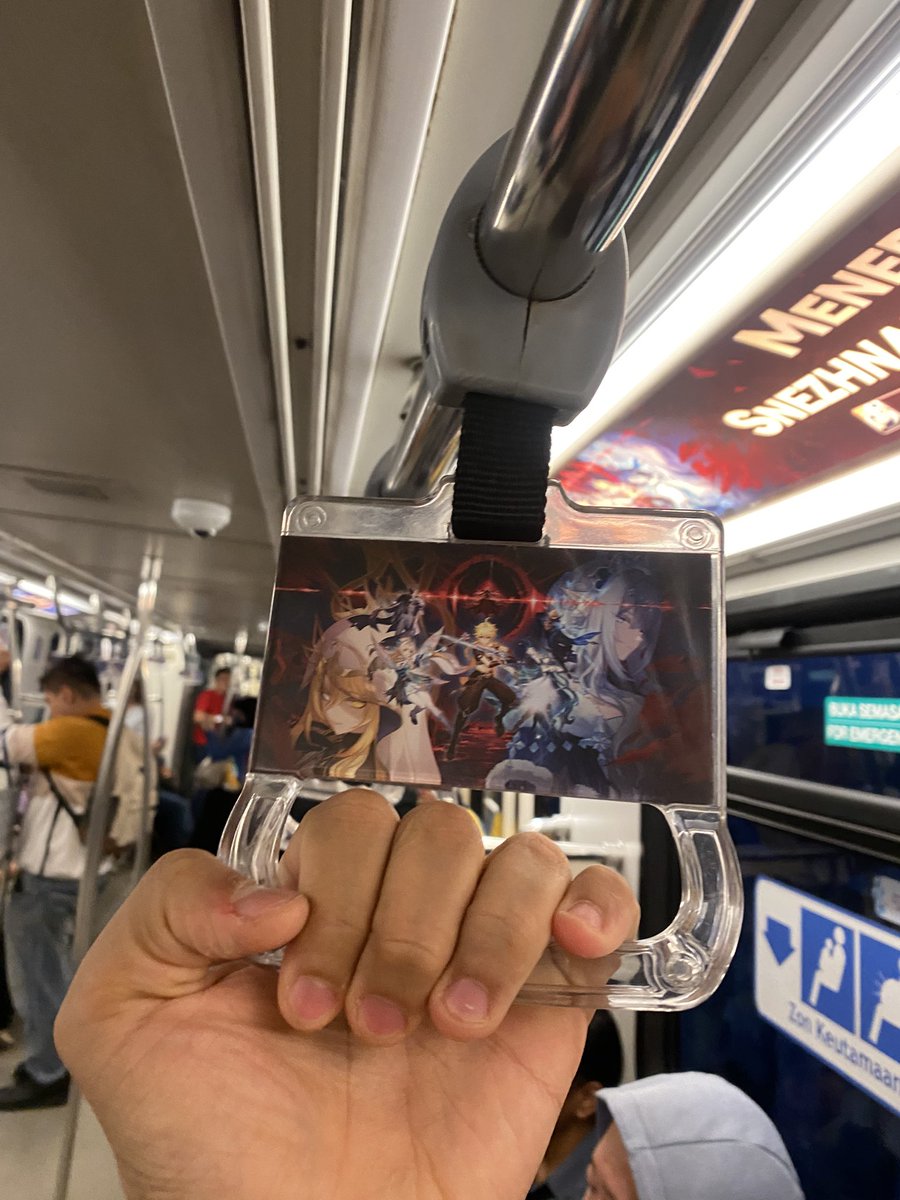akkinior's tweet photo. Got int LRT and I was shocked seeing Genshin ads in here https://t.co/NaGExzNfZl