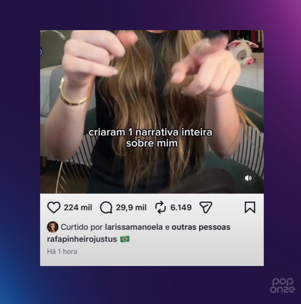 poponze's tweet photo. Larissa Manoela curtiu o pronunciamento de Rafa Justus após ela ter sido criticada por votar usando uma blusa com a bandeira do Brasil. https://t.co/uWyNI1HgLb