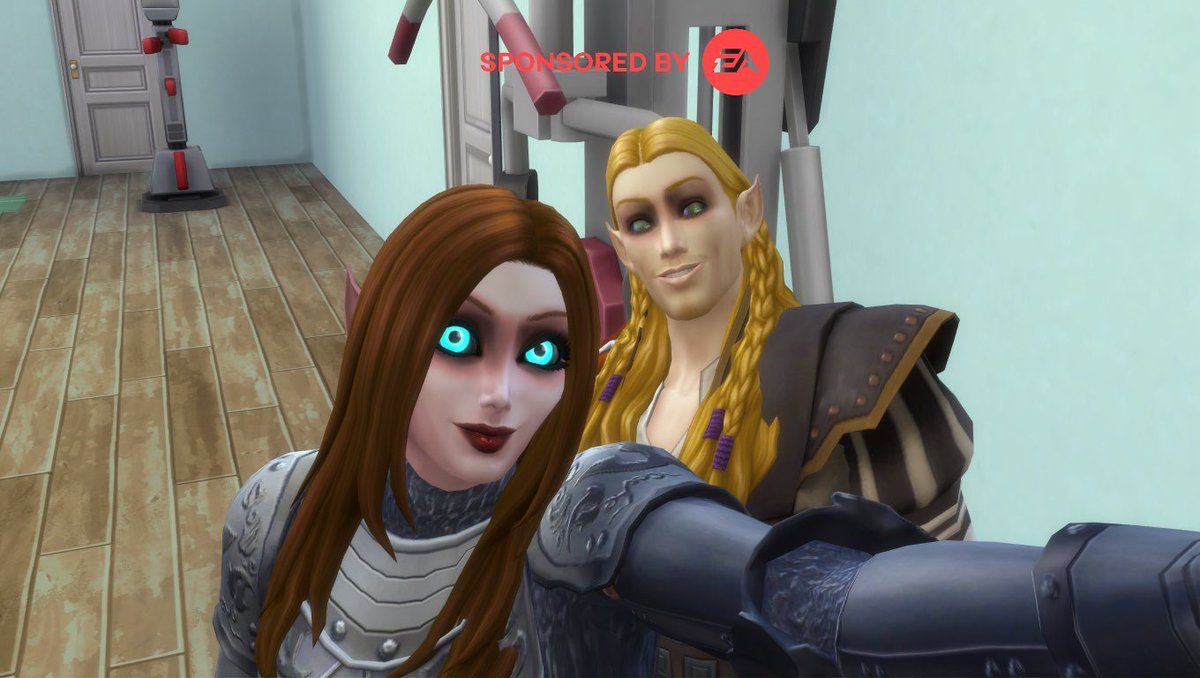 ClaireVGray's tweet photo. #eapartner #ad #sponsored Game Codes Provided by The Sims #simstober
I made Claire Graves (my WoW version of me) the bloodelf and Jonny Awesome (WoW quest npc) the bloodelf as sims. They are both available to download on the gallery. My gallery ID is Misstrgal https://t.co/uj1sCpnXOk
