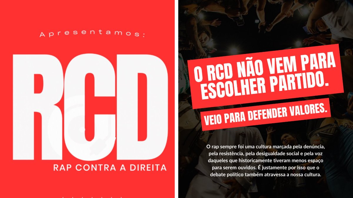 RapMais's tweet photo. 🚨 MOVIMENTO “RAP CONTRA A DIREITA” É LANÇADO E DEFENDE QUE O HIP-HOP NÃO É POLITICAMENTE NEUTRO

Reunindo rappers, fã-clubes, páginas e criadores de conteúdo, o RCD afirma que pretende ampliar o debate político dentro da cultura e incentivar o voto consciente, relacionando o hip-hop a pautas históricas como desigualdade, racismo e defesa das periferias.

“CHEGA DE FINGIR QUE O RAP NÃO TEM LADO. O RAP TEM LADO, SIM. E ESSE LADO É O LADO DE QUEM LUTA.”