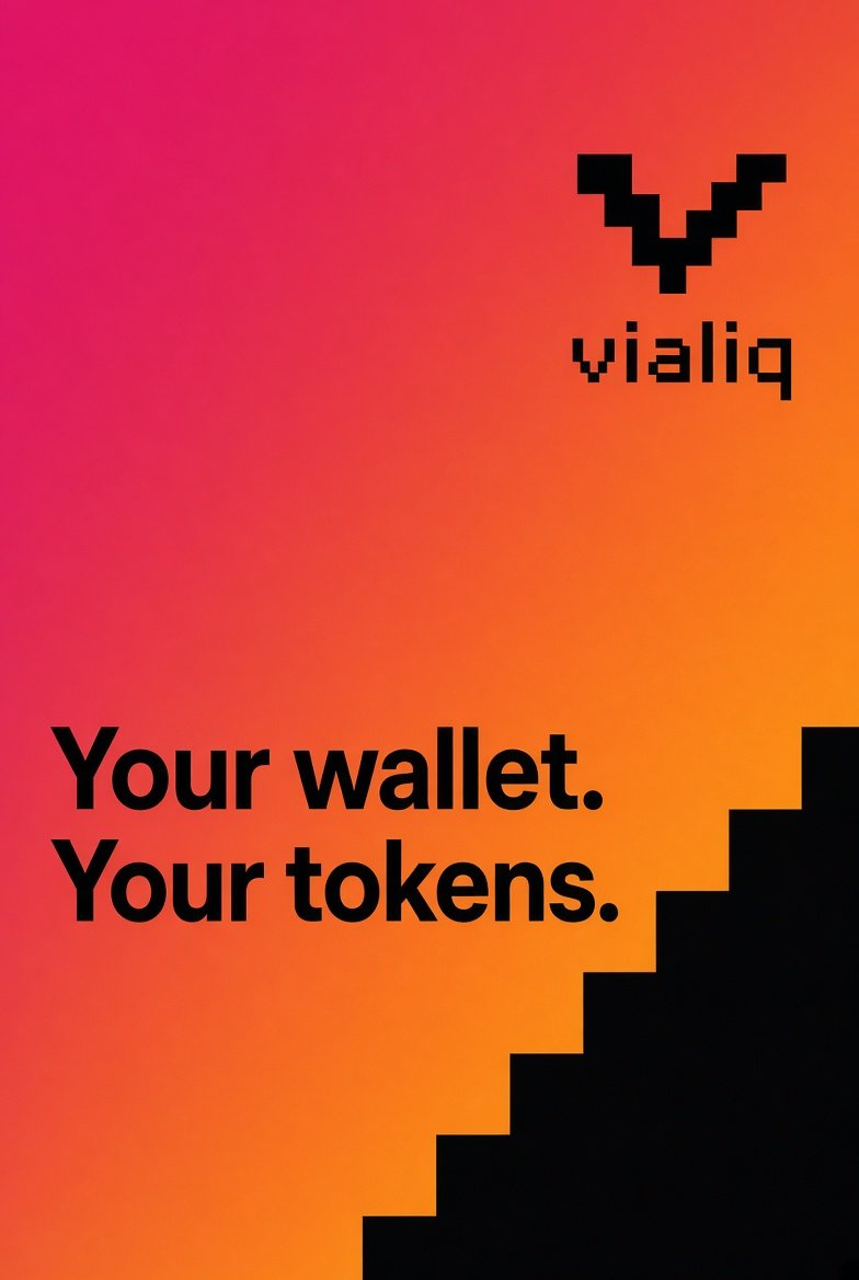 vialiqagg's tweet photo. The route is ours. The funds are not.

You sign from your wallet. The trade goes through Uniswap's own router. vialiq never holds the swap.

The 0.5% fee is already in the quote, and it shows up on chain as one treasury transfer.

Your tokens stay in your wallet.
https://t.co/bougt7KLdY