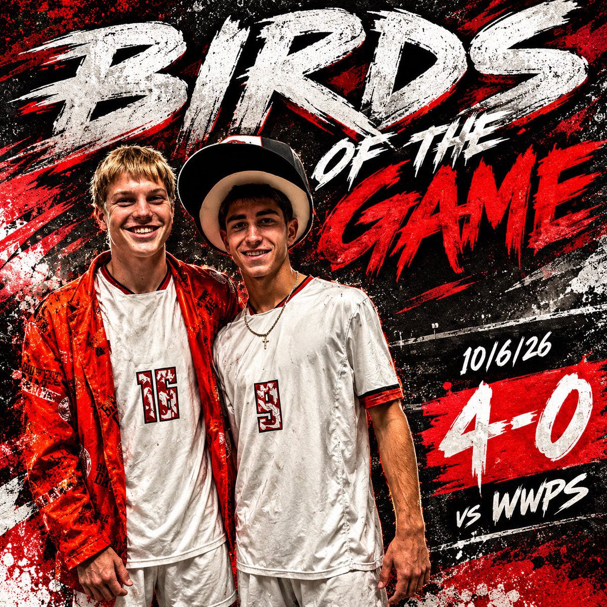 redbirdsoccer's tweet photo. BIRDS TAKE CARE OF BUSINESS ON THE HIGH SEAS! Dan, Cade, Matt &amp; Mike locked it down for the clean sheet! Emilio got us rolling with a 30-yard 🚀, while Jayden &amp; Harry controlled the middle. Christian with a brace and Jakub found the back too! #kaizen #tilyoucant @ATownRedbirds https://t.co/zTcPmVw9Ay
