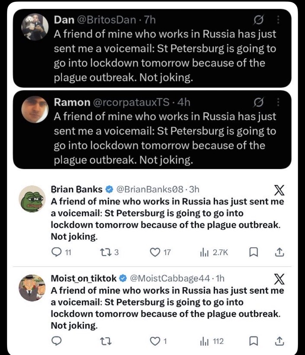 Joebrocabra14's tweet photo. @BritosDan @rcorpatauxTS @BrianBanks08 @MoistCabbage44  
You guys all typed the same shit verbatim on the same day?

Super weird… https://t.co/8jHceSVgAX
