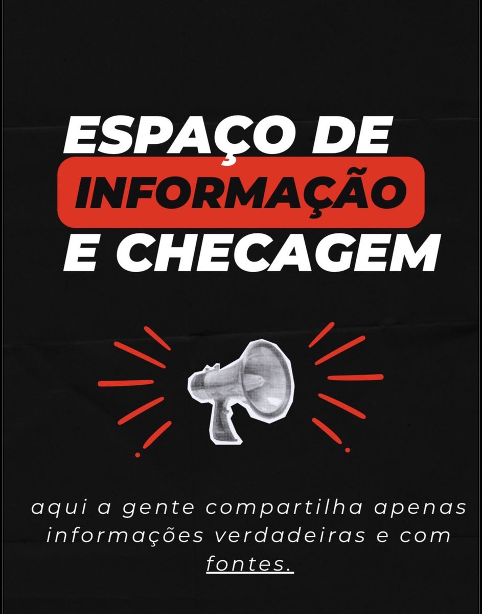 ARMYSCOMOLULA's tweet photo. ARMYS COM O LULA 13 ⭐️

Um projeto de informação e mobilização para combater fake news e ampliar o alcance de informações verdadeiras. 🔎📚

Confira a fonte, verifique a data, entenda o contexto e só depois compartilhe.
Informação também é resistência. ❤️⭐️

#Armyscomlula https://t.co/x9mGXh89HF