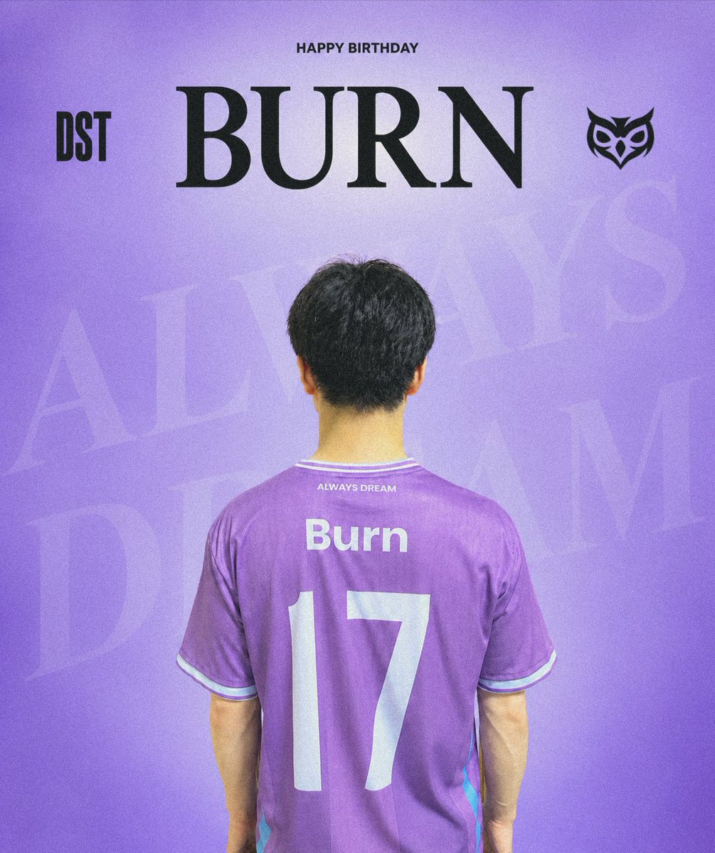 DreamstationGG's tweet photo. Happy birthday, @BurnRL_ 💜 https://t.co/osd0MixDTp