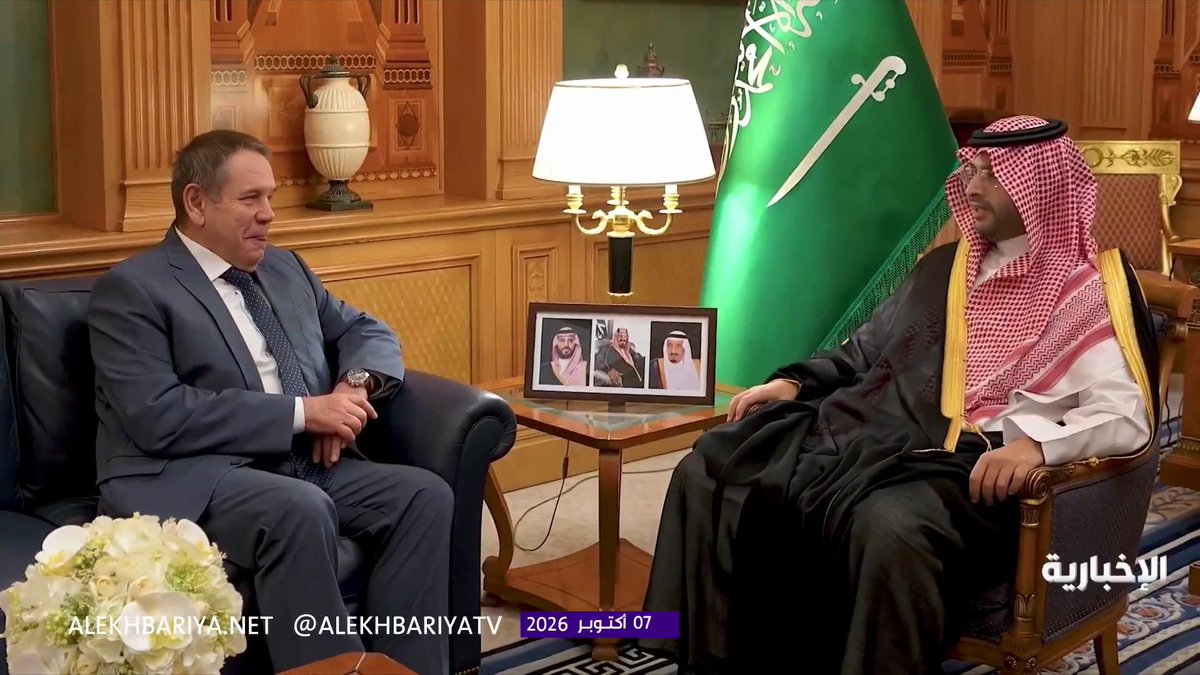 الأمير تركي بن محمد بن فهد يستقبل سفير روسيا لدى المملكة بمناسبة انتهاء فترة عمله سفيرا لبلاده لدى المملكة 