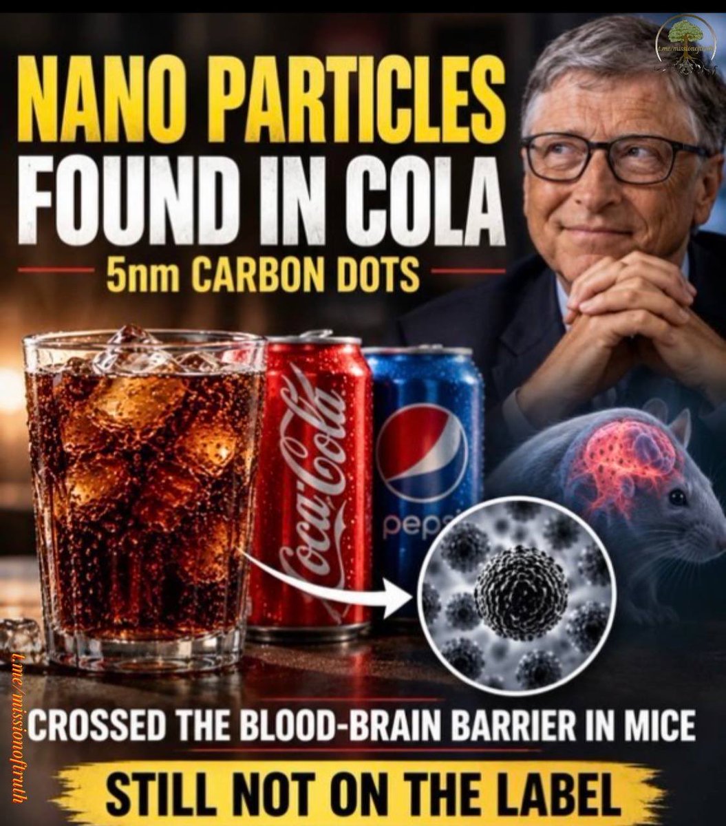 Nancy023922191's tweet photo. Nano particles found in cola. Another big reason not to drink Coca Cola. https://t.co/9hH8SbLMDk