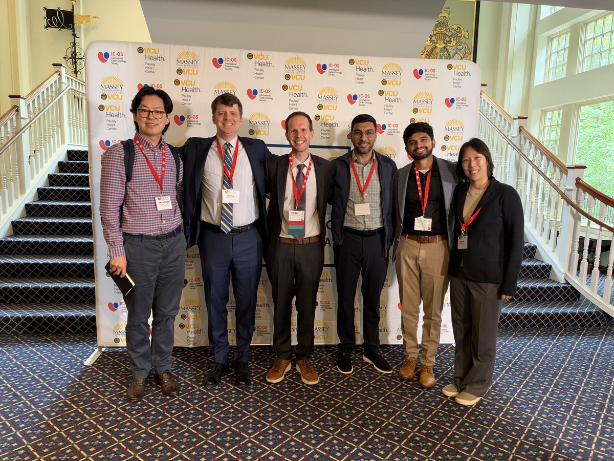 sanathshettydo's tweet photo. GCOS2026 has been a blast so far with the perfect mixture of education and mentorship in the historic town of Williamsburg. Great to see all accomplishments in the field of Cardio-Oncology and reunite with my mentors @mealomar @daehyunleemd. #GCOS2026 @ICOSociety. https://t.co/LBakRxguhY