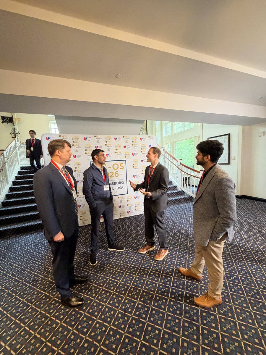 sanathshettydo's tweet photo. GCOS2026 has been a blast so far with the perfect mixture of education and mentorship in the historic town of Williamsburg. Great to see all accomplishments in the field of Cardio-Oncology and reunite with my mentors @mealomar @daehyunleemd. #GCOS2026 @ICOSociety. https://t.co/LBakRxguhY