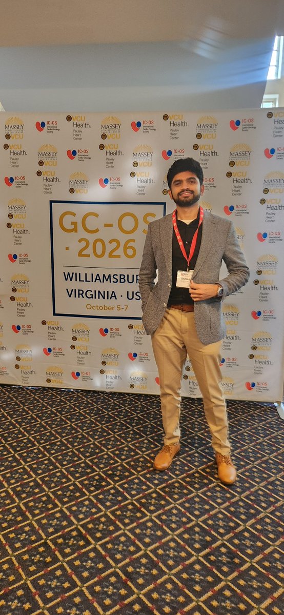 sanathshettydo's tweet photo. GCOS2026 has been a blast so far with the perfect mixture of education and mentorship in the historic town of Williamsburg. Great to see all accomplishments in the field of Cardio-Oncology and reunite with my mentors @mealomar @daehyunleemd. #GCOS2026 @ICOSociety. https://t.co/LBakRxguhY