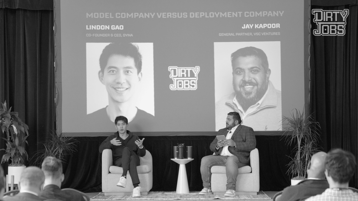 JayKapoor's tweet photo. Folded Napkins. Robot Babysitters. Learning Loops. Hardware Bottlenecks.

For @Lindon_Gao and @DynaRobotics, 99% was never the finish line, it was the starting line.

Episode 103 of CLIMB from Dirty Jobs drops tomorrow. https://t.co/LvhfGCSRNC