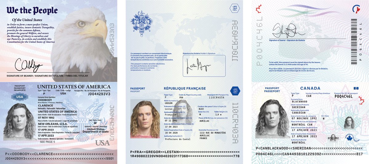 deepsgills's tweet photo. Lestat's Passports from The Vampire Lestat https://t.co/C08vbEGdiL