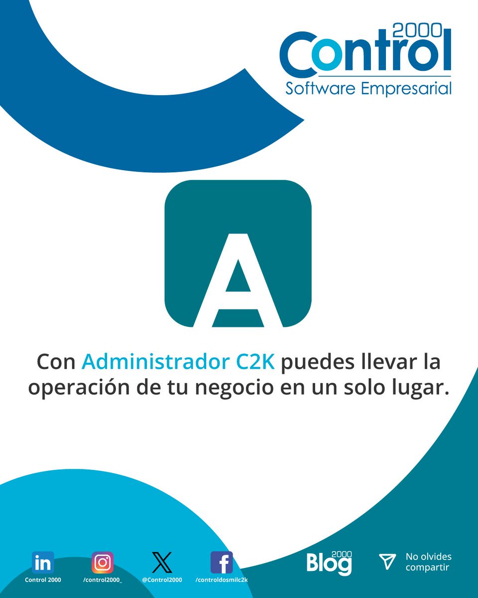 Control2000's tweet photo. Guárdalo y aplícalo esta semana. 😎
Pide una cotización en el link.
https://t.co/iTfBGIHq4s 👈

#PyMEs #AdministradorC2K #Control2000 #fyp https://t.co/uD4TZyLheK
