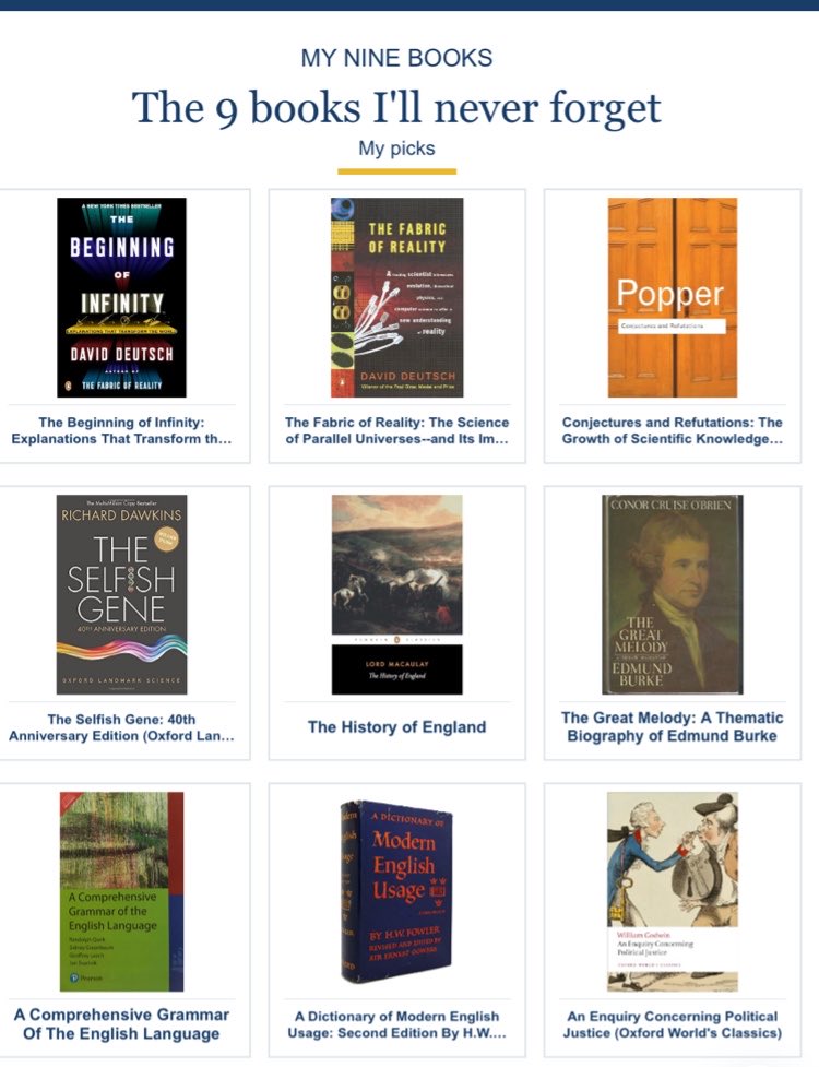 Podge_G's tweet photo. Me and 9 books that shaped me https://t.co/T6wwBpTFYq