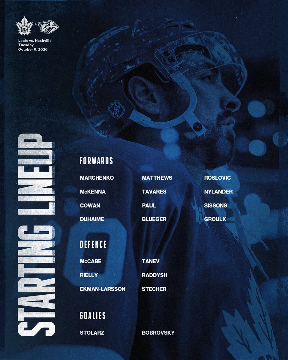 MapleLeafs's tweet photo. 4/84 Lineup! https://t.co/Xa2I11qMsS