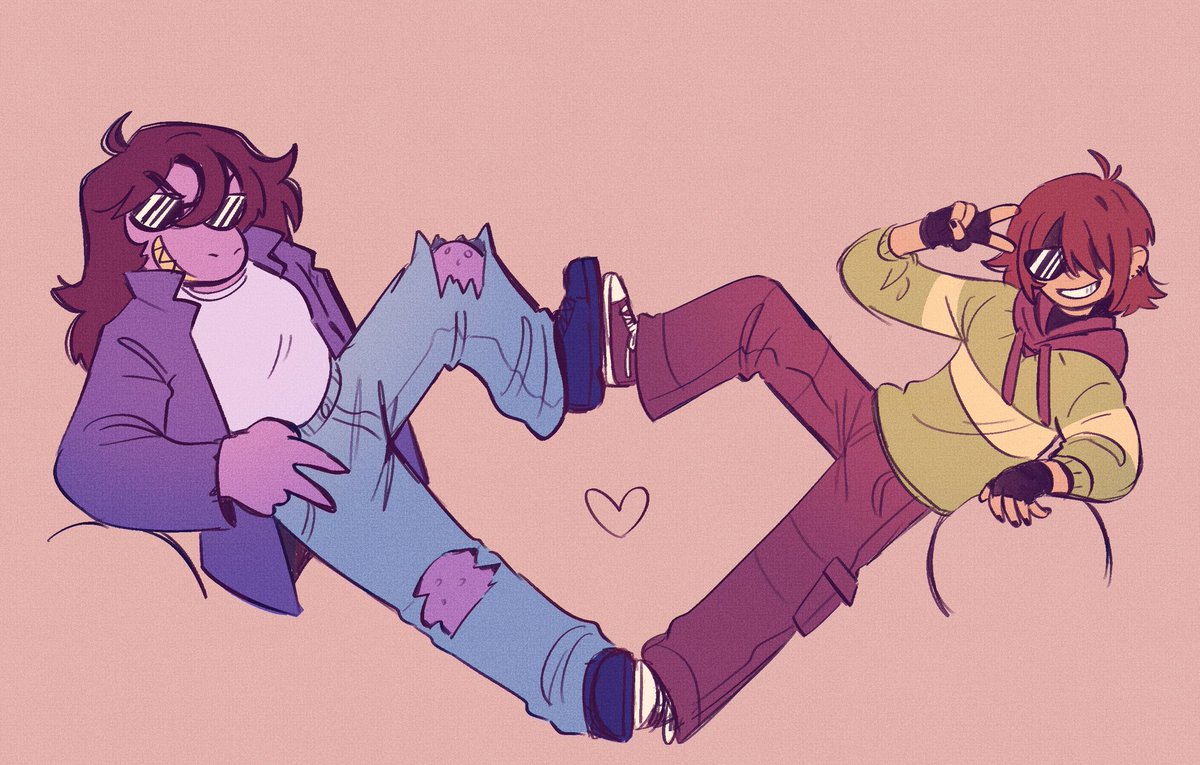 Tambersome's tweet photo. Just bros being in love lowkey #deltarune #deltarunefanart #krusie https://t.co/mpQAdRFLVh