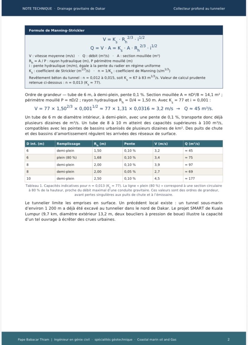 PapeBabacarThi's tweet photo. Mon cher Alioune Badara, @Alioune_BCamara 
Permettez-moi de vous faire part d’une réflexion relative à un projet d’implantation d’un collecteur profond, réalisé au tunnelier, destiné à l’évacuation gravitaire des eaux pluviales à Dakar. 

Cette idée m’est venue à la suite de notre échange sur les ouvrages souterrains que les Anglais ont mis en œuvre dans leurs centres-villes.

@azidama1963 @Ndiayetrust @babs_sapali @khady_camara1 @bouraange @sils_jr @Bachirsarr @alaminoulo @MITTA_SN 
@Dethiefallsn