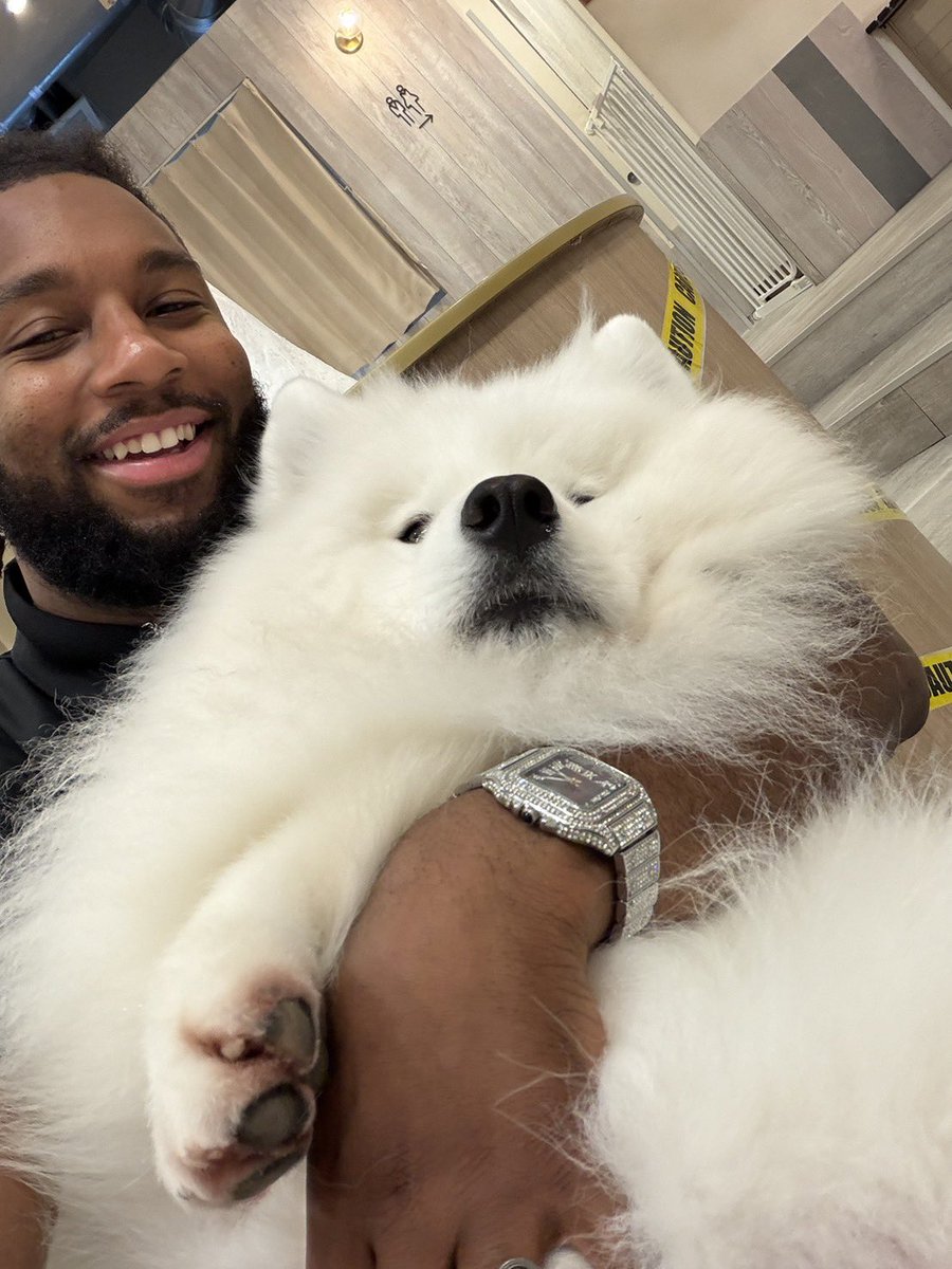 yokohamaex_'s tweet photo. ＼Best自撮り📸🐶／

先日のコラボ企画にて、各選手がサモエドとの自撮り写真撮影に挑戦📝

さらに動画内では審査員を務めた #西山達哉 AGM(@9yanyan9 )も撮影を楽しむ選手たちの様子を撮影していました📸

皆さんはどの写真がお気に入りですか☺️❓

@Hiro_0405_ @baskeb1011 
#横浜エクセレンス https://t.co/JLifejRJxl
