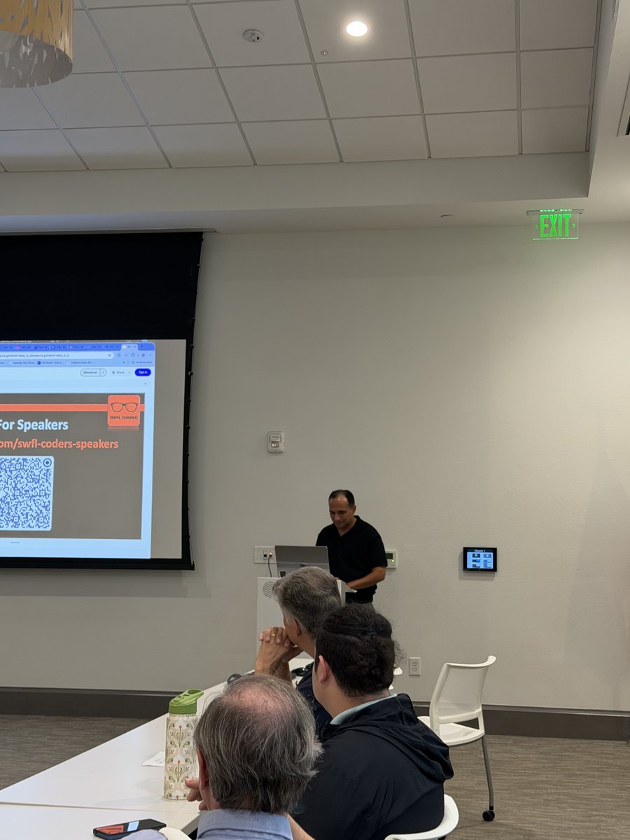 SWFLCoders's tweet photo. A huge thank you to 👨🏻‍💻 Percy Brea for presenting at our September SWFL Coders meetup! ❤️

Percy walked us through Layered Fact Validation with LLM as Judge and showed us practical ways to catch hallucinations and make AI outputs more trustworthy.
Thank you! 👩🏻‍💻✨👨🏻‍💻 https://t.co/5UfGN37pNj