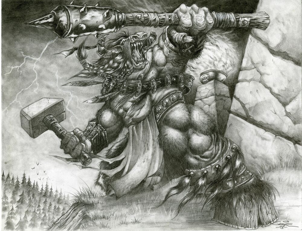 GrimmDark1's tweet photo. Disney ass shit. This is how Taurens should look. https://t.co/he4LwGfkTy
