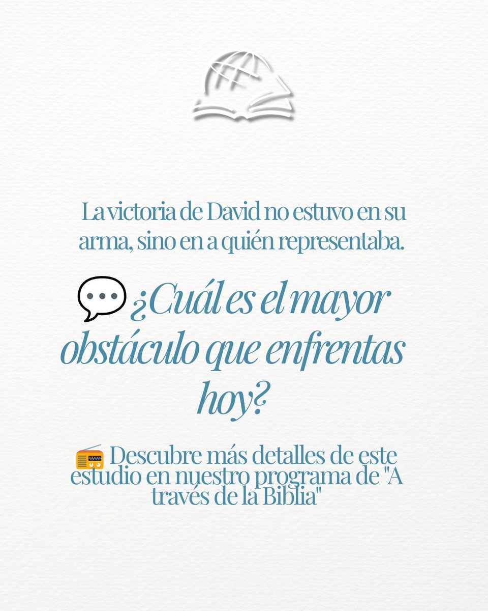 atravesdlbiblia's tweet photo. Un dato que quizás no sabías sobre David y Goliat: 🪨✨

David no eligió 5 piedras por si fallaba el primer tiro con su honda. ¡Iba preparado para los 4 hermanos gigantes de Goliat que sabía que saldrían después!

La victoria no dependía de la puntería, sino de la fe: "Jehová es la batalla". ⚔️🙌