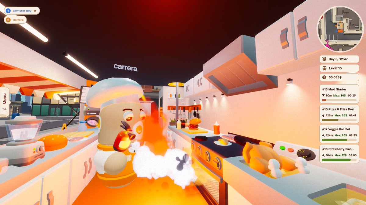 gamespark's tweet photo. 協力プレイ対応ドタバタ系キッチンカー運営ACT『Hot Meals, Fast Wheels』プロローグ版の無料配信開始―事故ると車内がめちゃくちゃになる物理演算採用
https://t.co/6Vdlu41i2a
2026年内に早期アクセス開始予定。  @Play_Way @MisketGames 
https://t.co/2vmZ6bJtdI https://t.co/fiMqKIQsIv