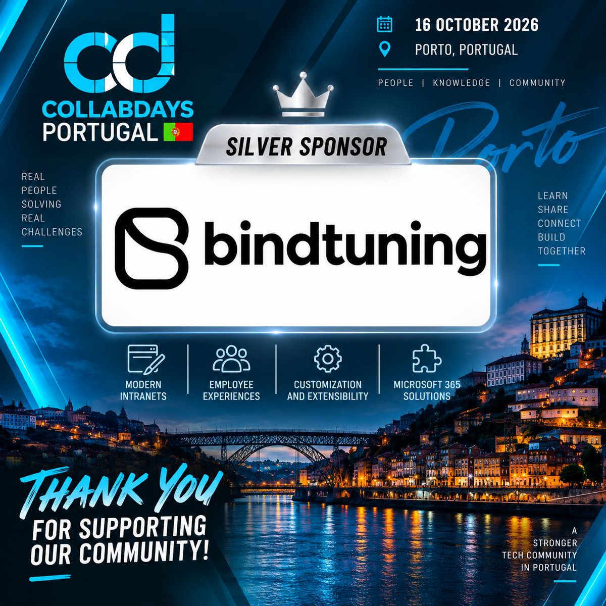 bindskins's tweet photo. @CollabDaysPT hits Porto next week, and @bindskins is sponsoring! Our CEO @beatrizoliveira keynotes with her husband @canoas.

Free, community-run M365, Copilot &amp; AI sessions.
📅 16 Oct
📍 ANJE, Porto
🎟️ https://t.co/HTGeT9PfWS

#CollabDaysPortugal #Microsoft365 https://t.co/4hxP2btjWk