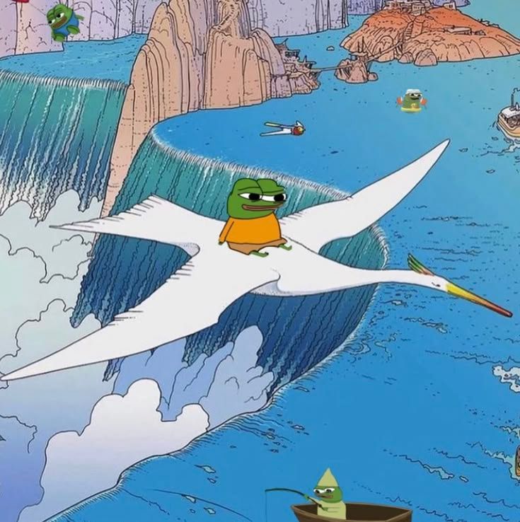 PepecoinNetwork's tweet photo. Think big frens, the pond will grow much larger. https://t.co/ehiBXD5lt7