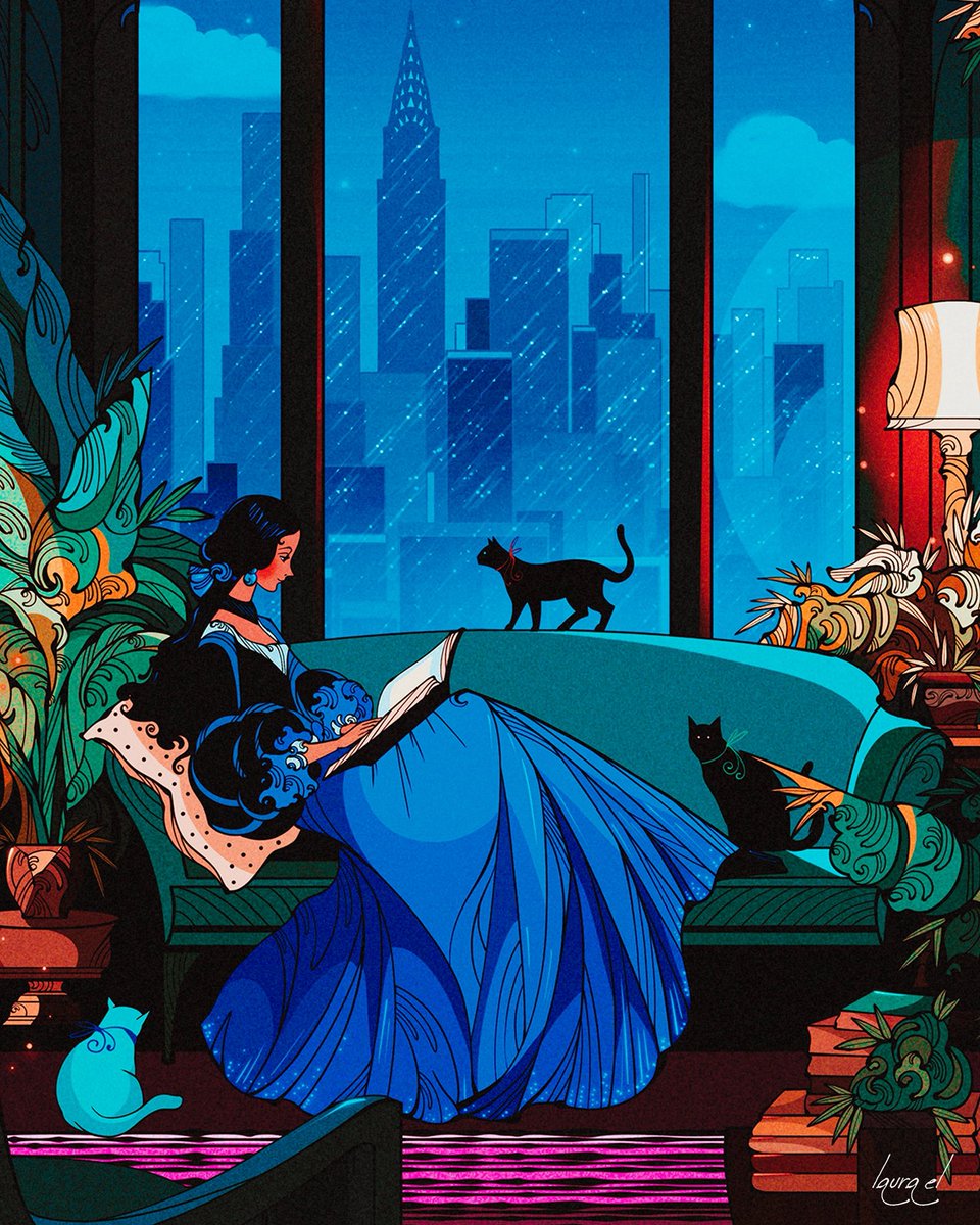 iamlaurael's tweet photo. My illustration - The Reading Room 2026 https://t.co/gUgRip548g
