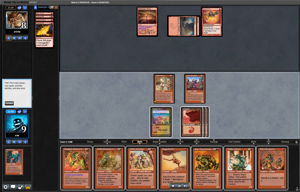 _stompy's tweet photo. What would you guys do here? 

I feel like I’m dead next turn, so I need to force my opponent to use Seal on one of my creatures this turn. https://t.co/bveC0JTTIt