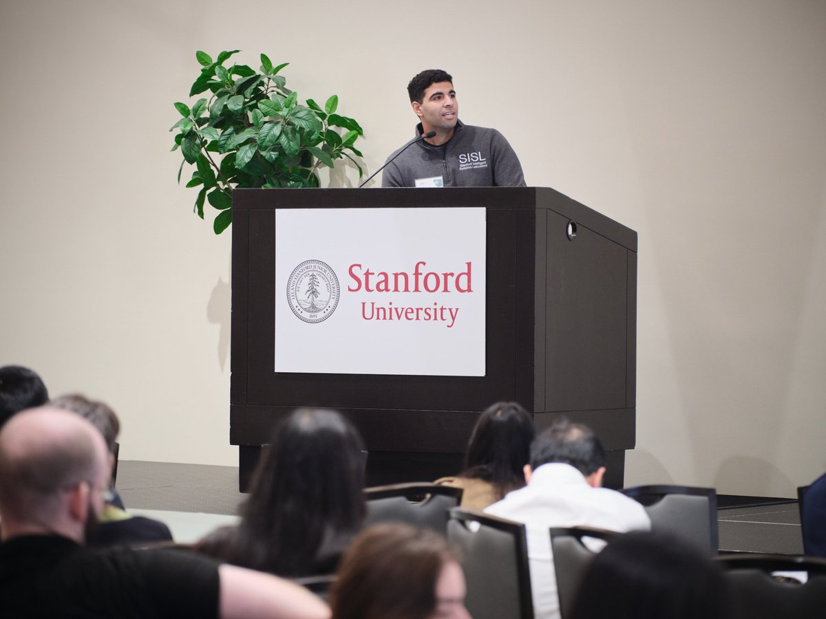 StanfordSAFE's tweet photo. One of our favorite parts of the was the student research! 🎓

Through lightning talks and a poster session, Stanford graduate students shared their incredible work across AI safety, reliability, robustness, verification, human-AI interaction, and trustworthy autonomy. https://t.co/a5H6HnrThi