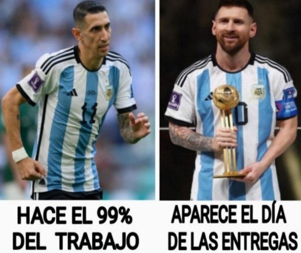 Mario___RM's tweet photo. Todo el mundo sabe quién fue realmente el jugador más importante de Argentina todos estos años. https://t.co/k8YAip3sod
