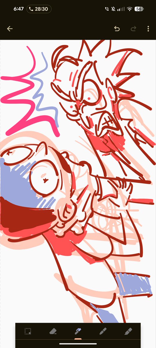 thingofranch's tweet photo. #rickandmorty drew this instead of smashing something and it kinda worked call that art therapy https://t.co/IKkJTXcfwI
