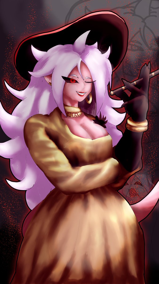 Sape_master's tweet photo. Say hello to A21 dressed as Dimitrescu

#Android21 #A21 #FIGHTERZ #DBFZ #Dragonballfanart #cosplayart #ResidentEvil https://t.co/6nvqzllEnY
