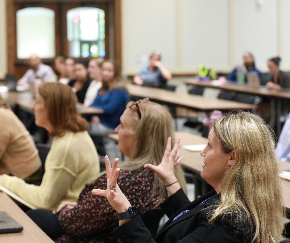 LastingerCenter's tweet photo. In our speaker session with Dr. Nathan Jones, we learned more about the intersections of special education and policy and how these fields can collaborate. Keep an eye out for our next session to continue exploring topics in leadership, professional learning and education. https://t.co/yfHEuuAKQB